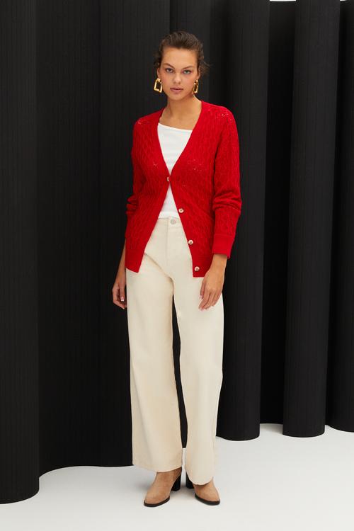  V YAKA DÜĞMELİ TRİKO HIRKA