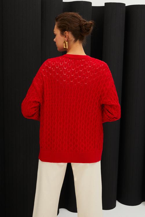  V YAKA DÜĞMELİ TRİKO HIRKA