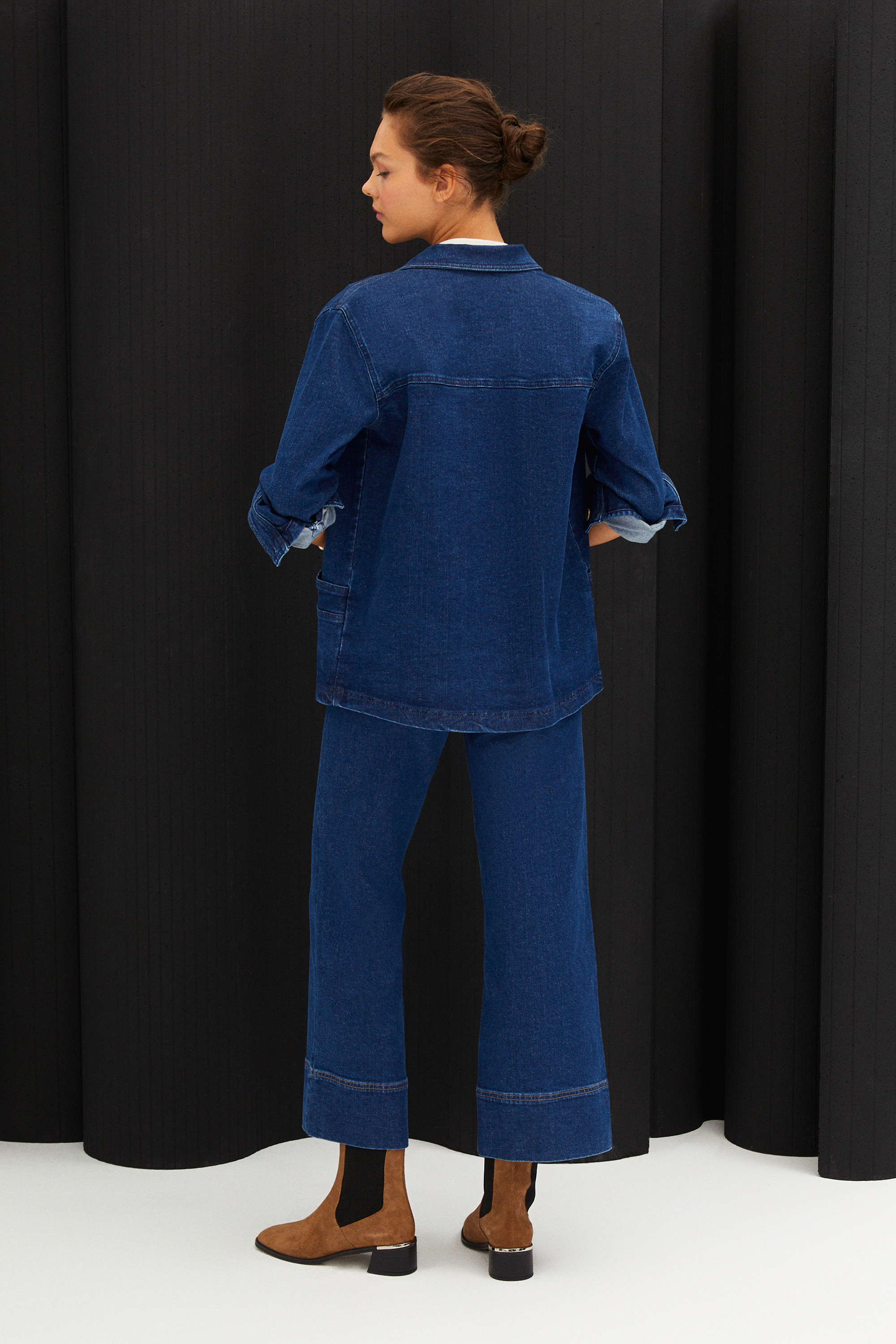 CEP DETAYLI JEAN CEKET