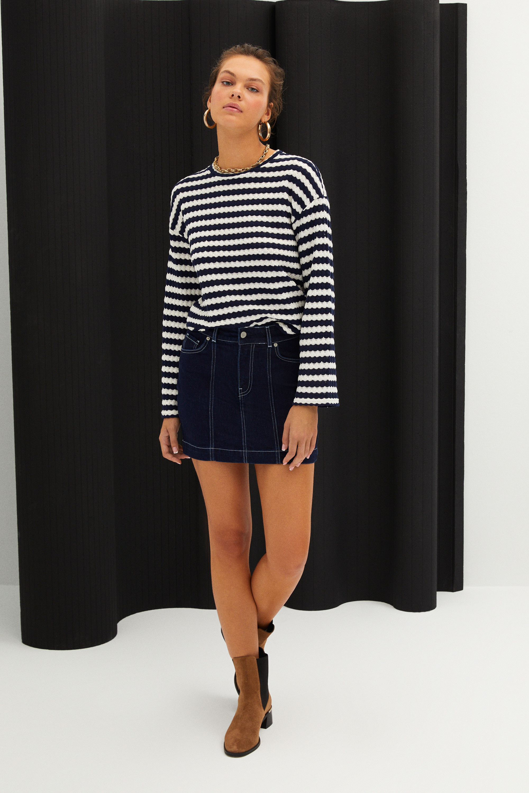 A FORM MİNİ JEAN ETEK