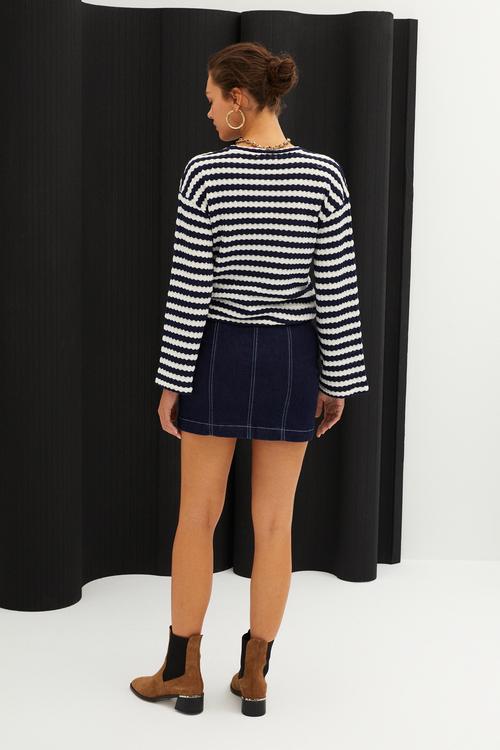  A FORM MİNİ JEAN ETEK