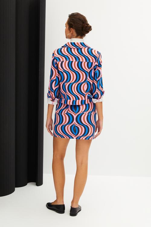  DESENLİ RAHAT KESİM JEAN CEKET