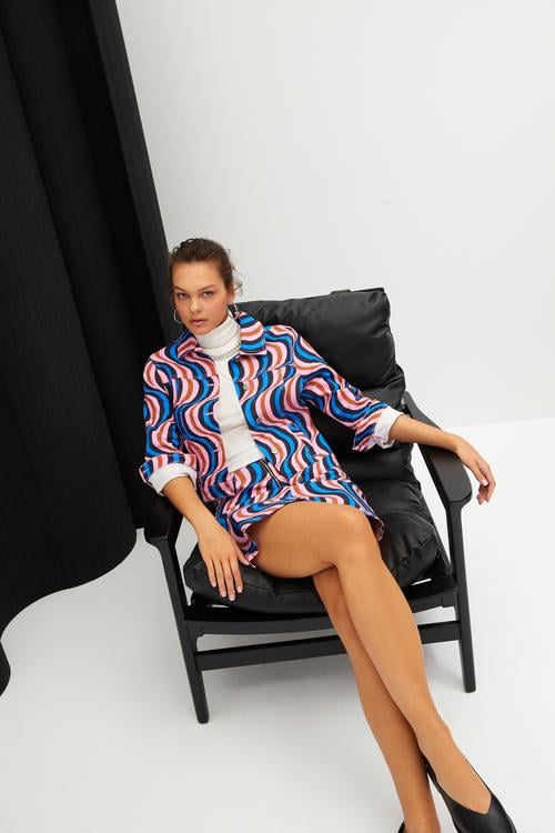  DESENLİ RAHAT KESİM JEAN CEKET