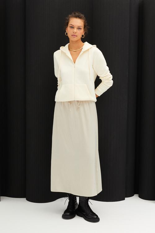  FERMUARLI KAPÜŞONLU SWEATSHIRT