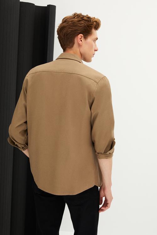  VİSKOZ KARIŞIMLI REGULAR FIT GÖMLEK