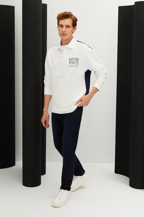 SLOGAN DETAYLI SWEATSHIRT