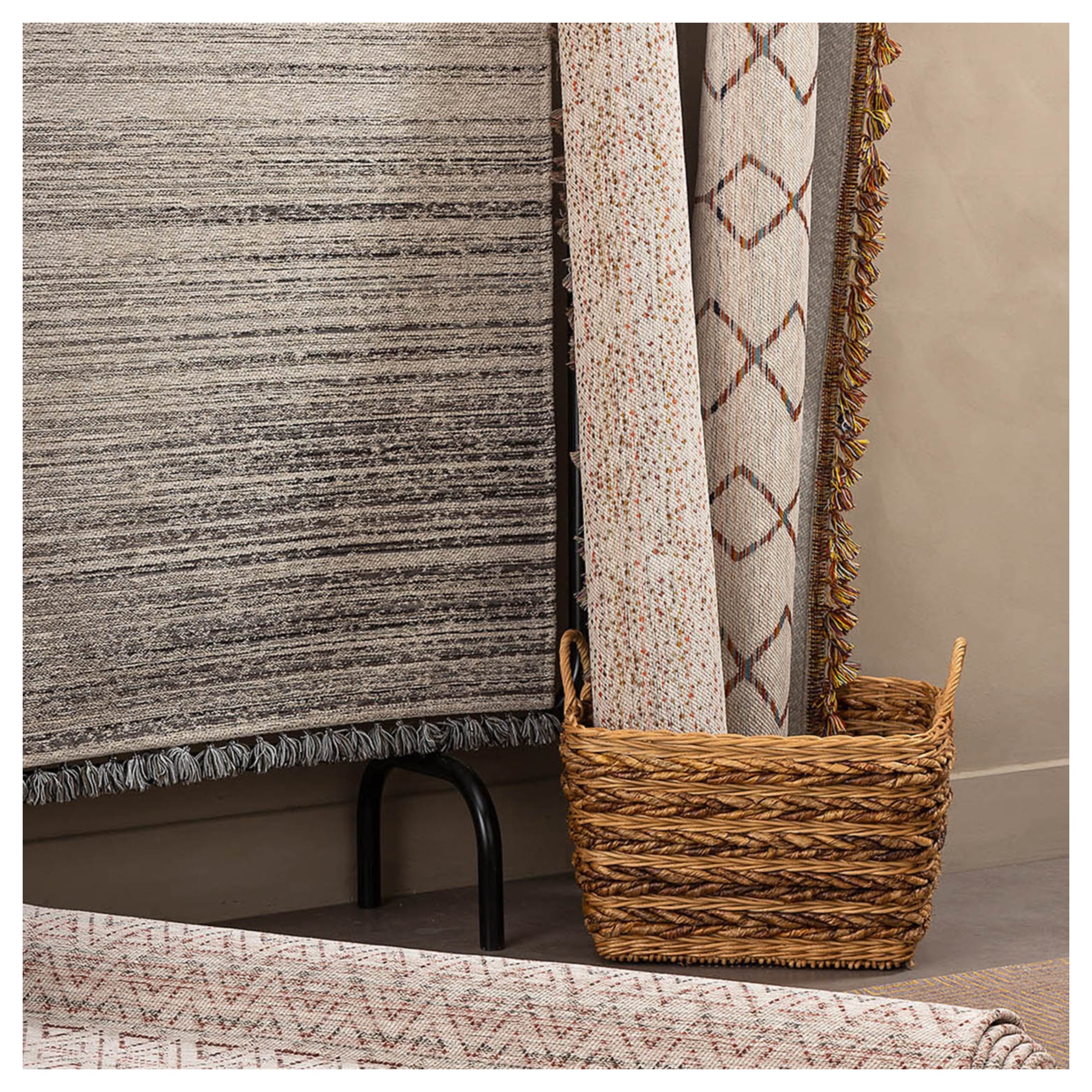 EMILY HALI GRİ ÇİZGİLİ 160x230