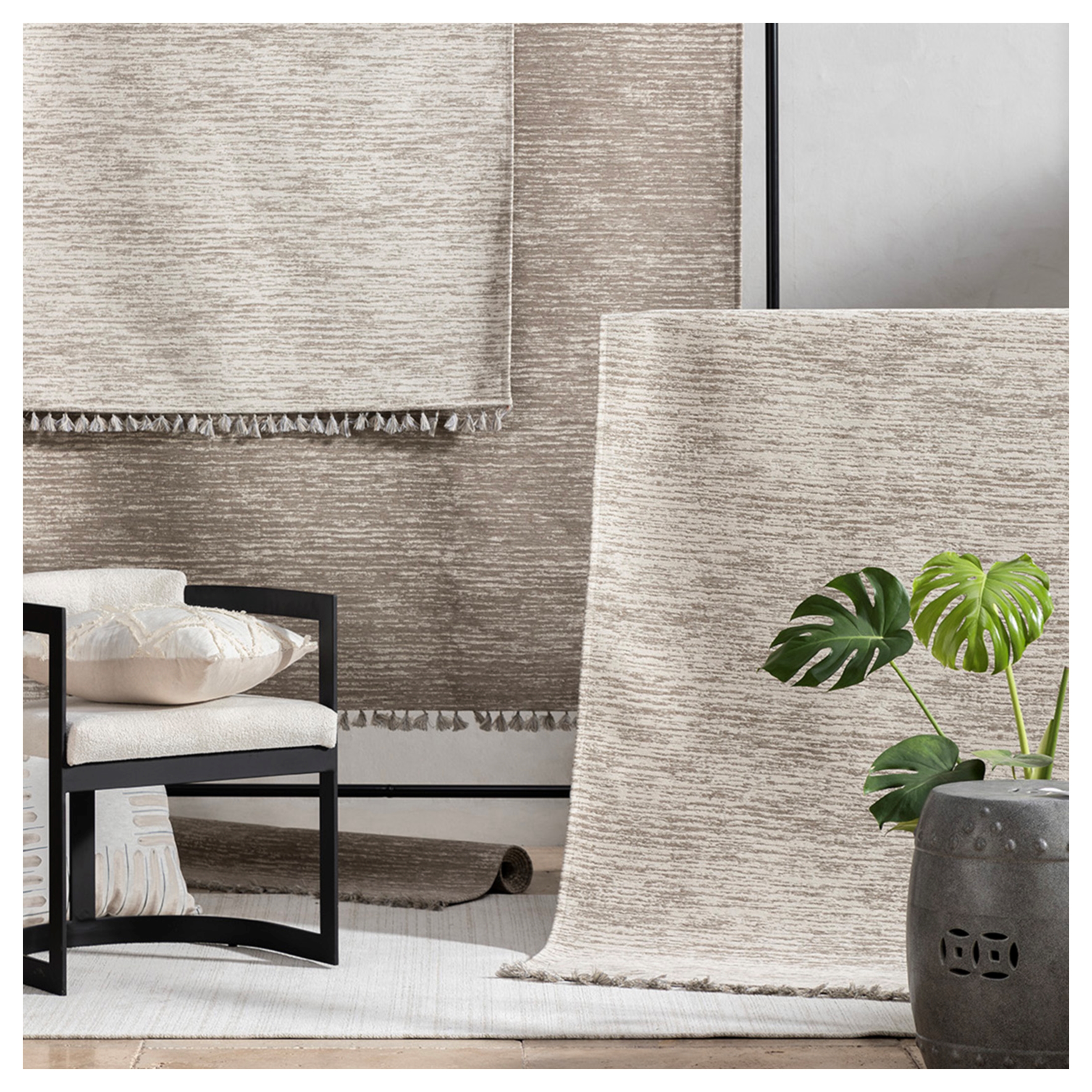 EMILY HALI BEJ ÇİZGİLİ 160X230