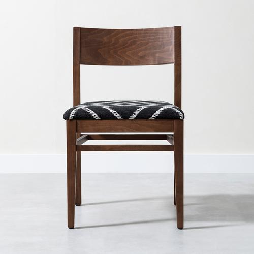  SANTA AHŞAP SANDALYE SİYAH BEYAZ