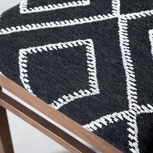  SANTA AHŞAP SANDALYE SİYAH BEYAZ