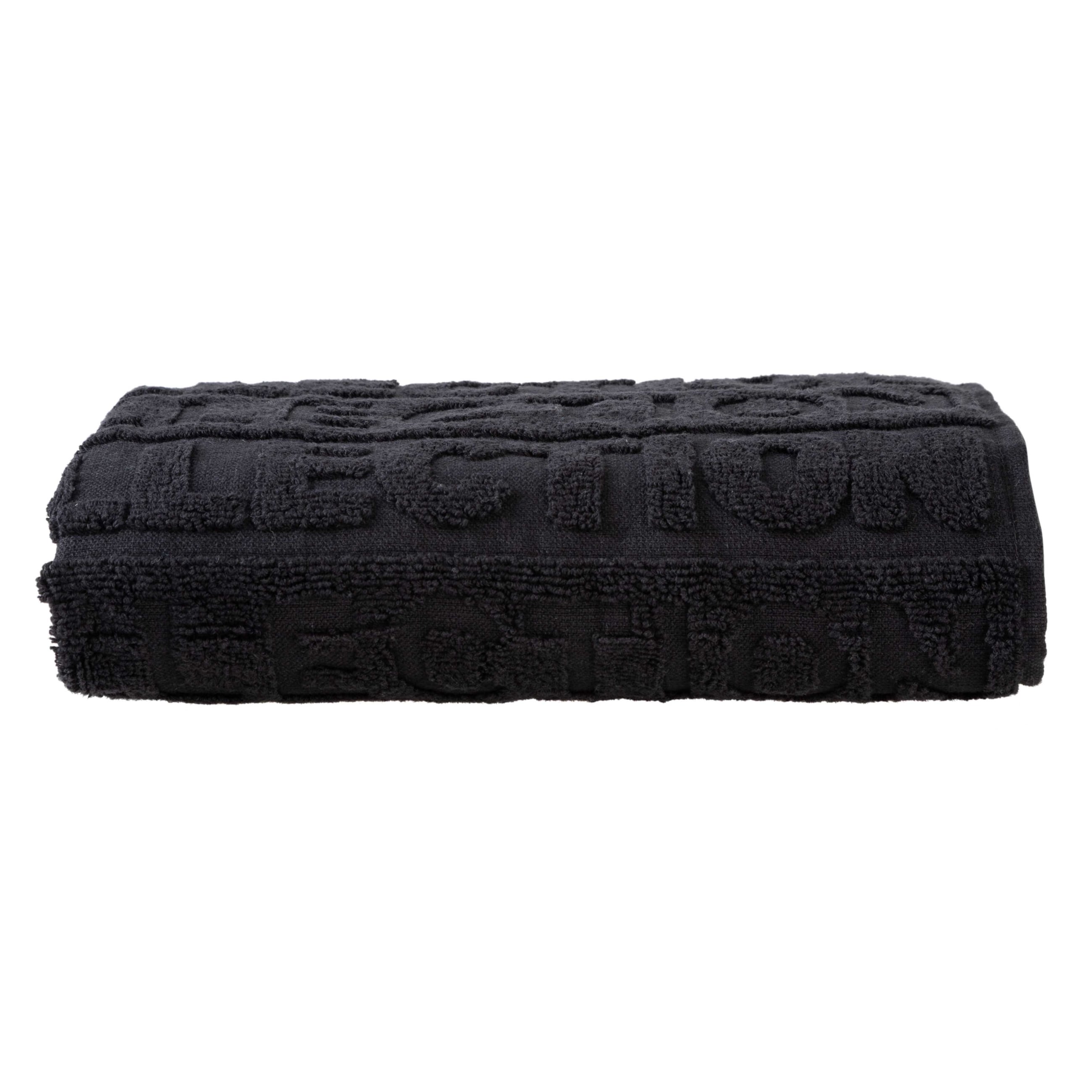 BARNES YÜZ HAVLUSU SİYAH 50X80