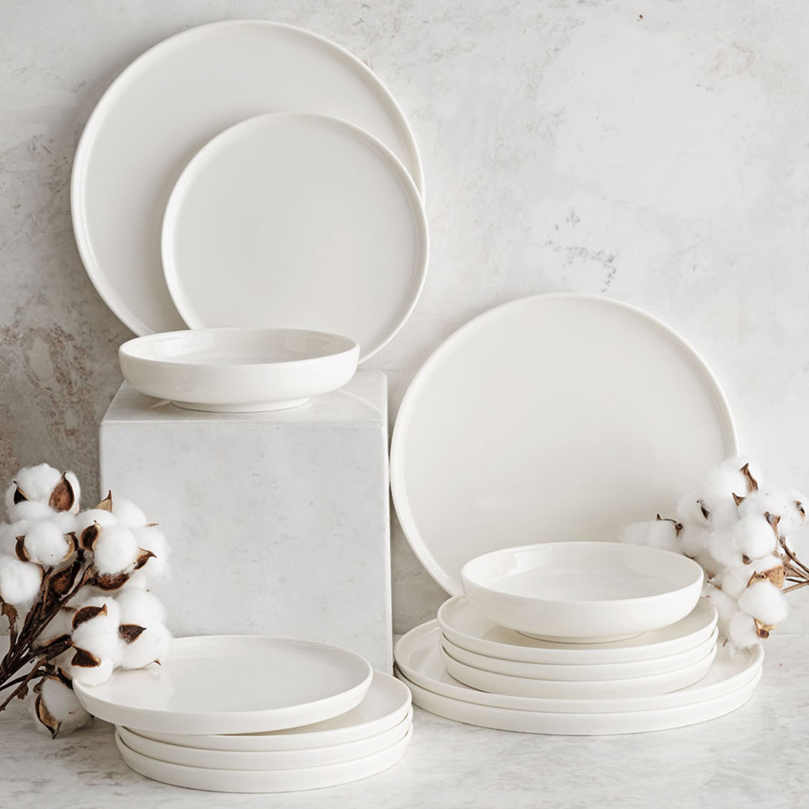 EPHESUS WHITE SERVİS TABAĞI SETİ 6LI -26CM