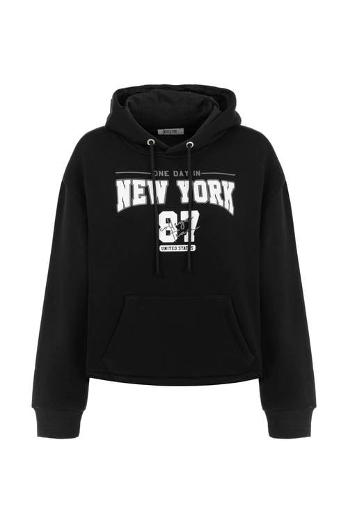  NAKIŞLI KAPÜŞONLU SWEATSHIRT