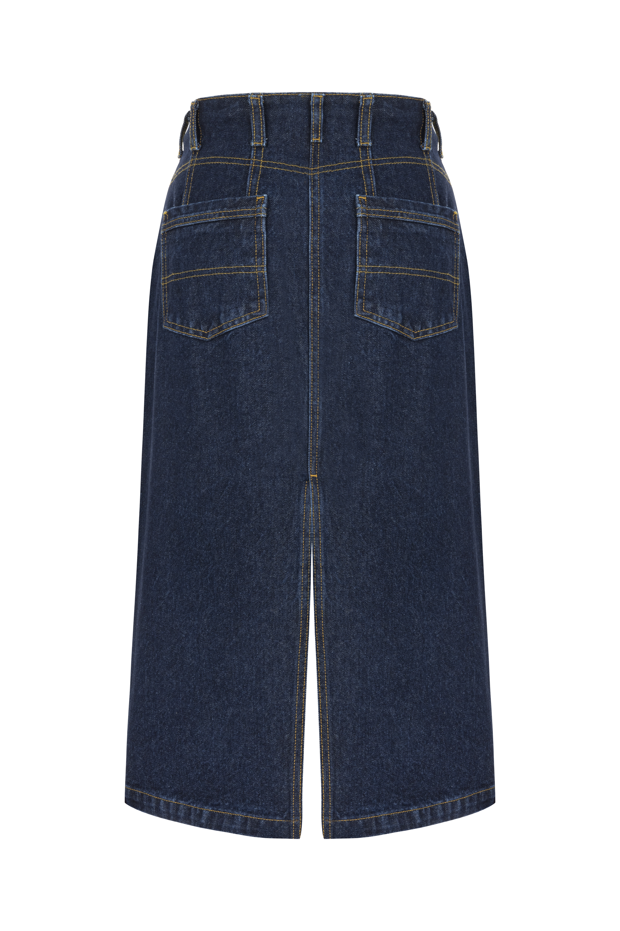 YIRTMAÇLI MİDİ JEAN ETEK