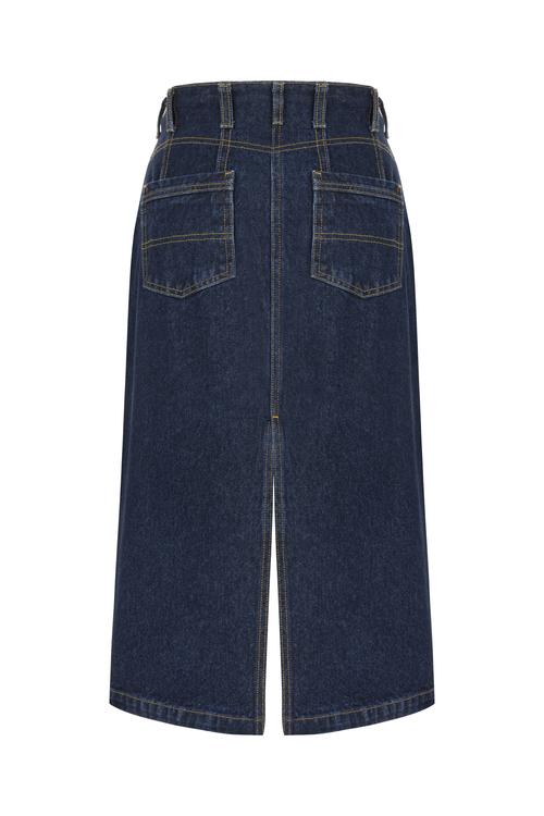  YIRTMAÇLI MİDİ JEAN ETEK