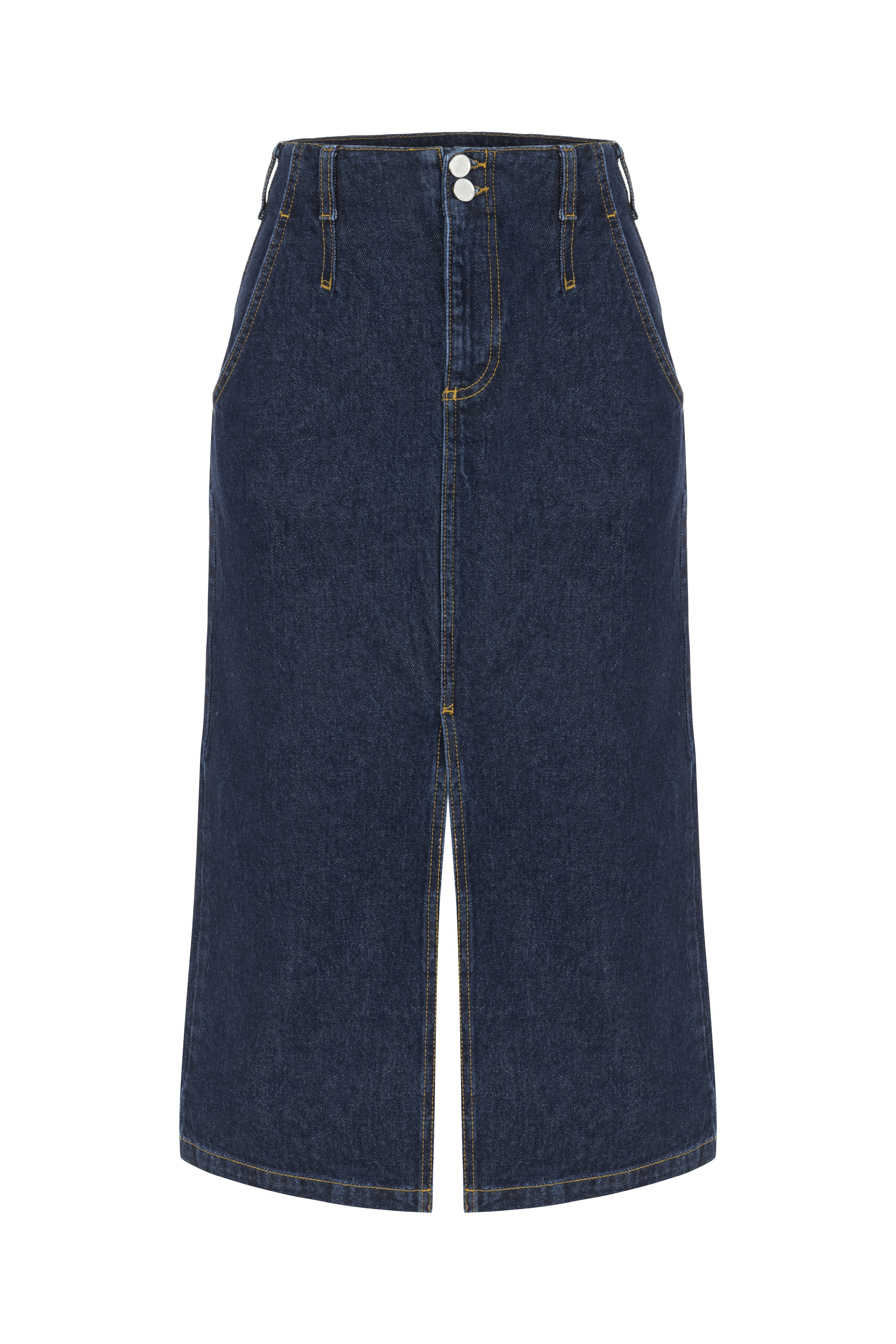 YIRTMAÇLI MİDİ JEAN ETEK