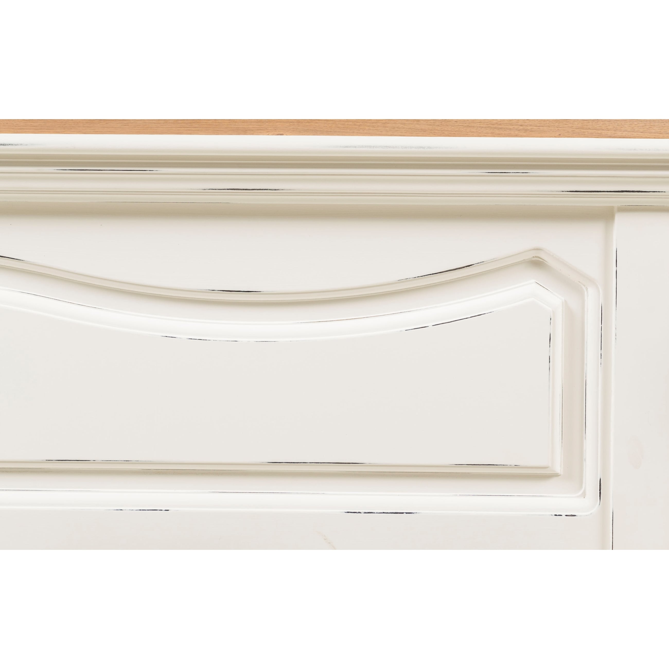 BORRA ÇİFT KİŞİLİK AHŞAP KARYOLA BEYAZ 200X160