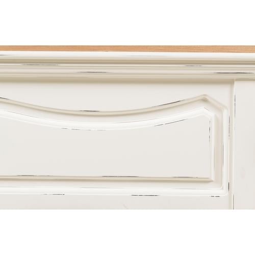  BORRA ÇİFT KİŞİLİK AHŞAP KARYOLA BEYAZ 200X160