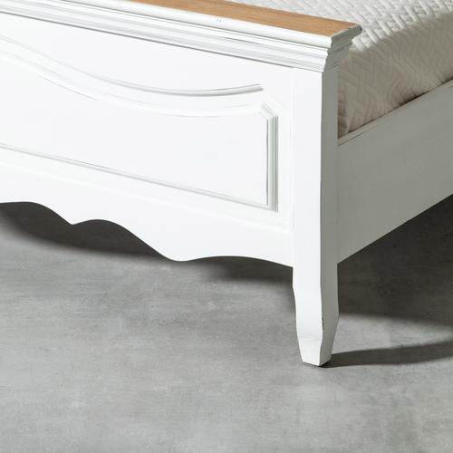  BORRA ÇİFT KİŞİLİK AHŞAP KARYOLA BEYAZ 200X160