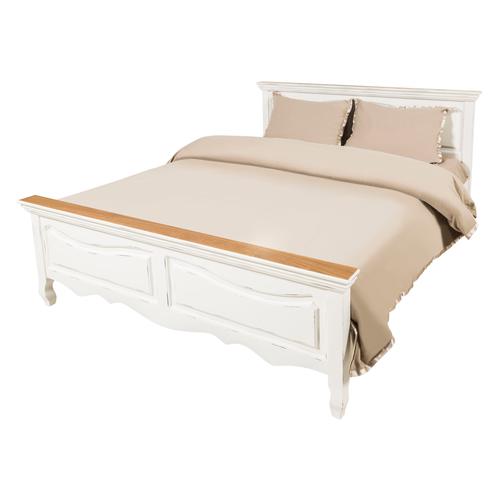  BORRA ÇİFT KİŞİLİK AHŞAP KARYOLA BEYAZ 200X160