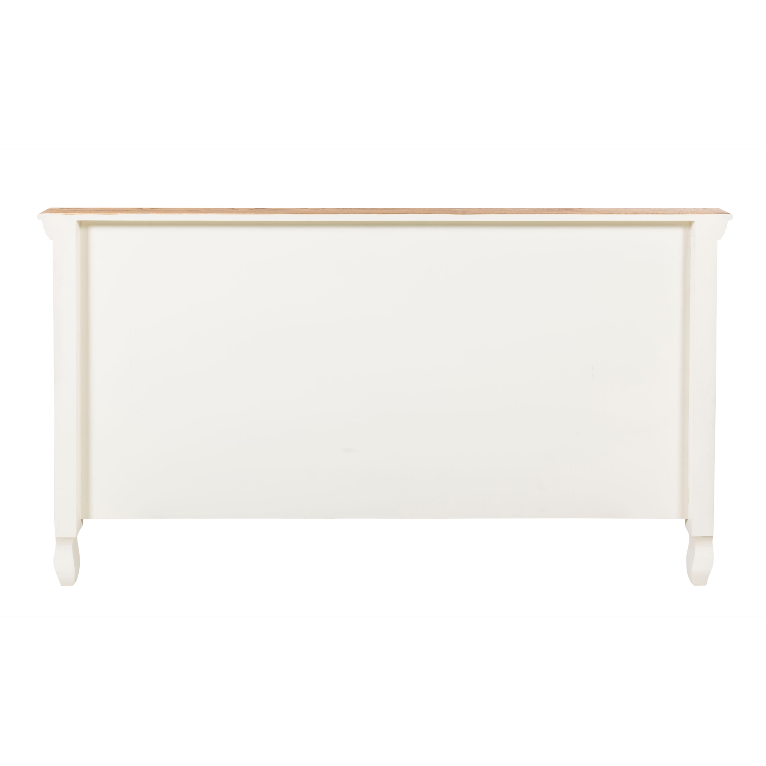 BORRA ÇİFT KİŞİLİK AHŞAP KARYOLA BEYAZ 200X160