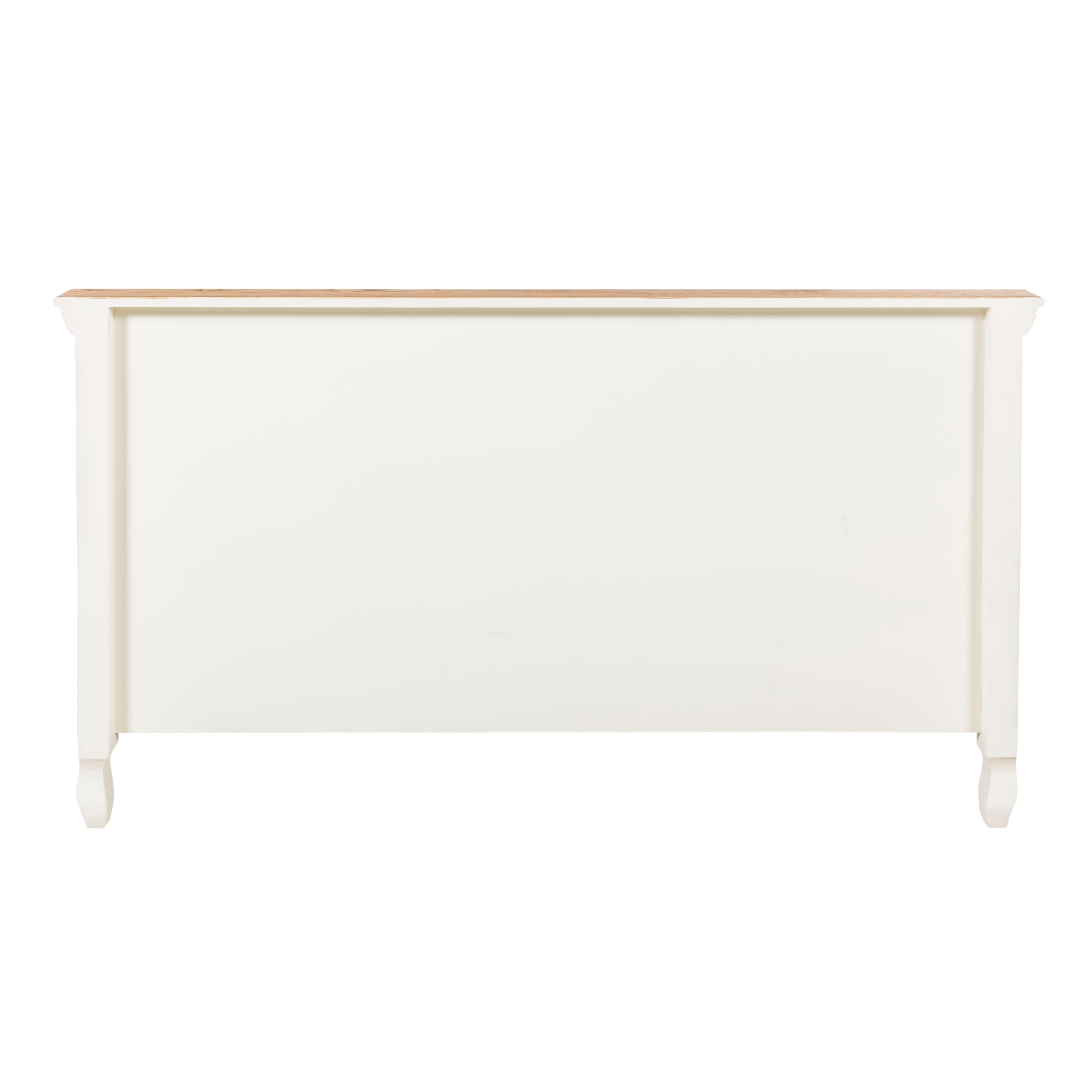 BORRA ÇİFT KİŞİLİK AHŞAP KARYOLA BEYAZ 200X160