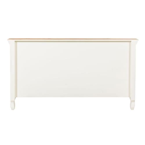  BORRA ÇİFT KİŞİLİK AHŞAP KARYOLA BEYAZ 200X160