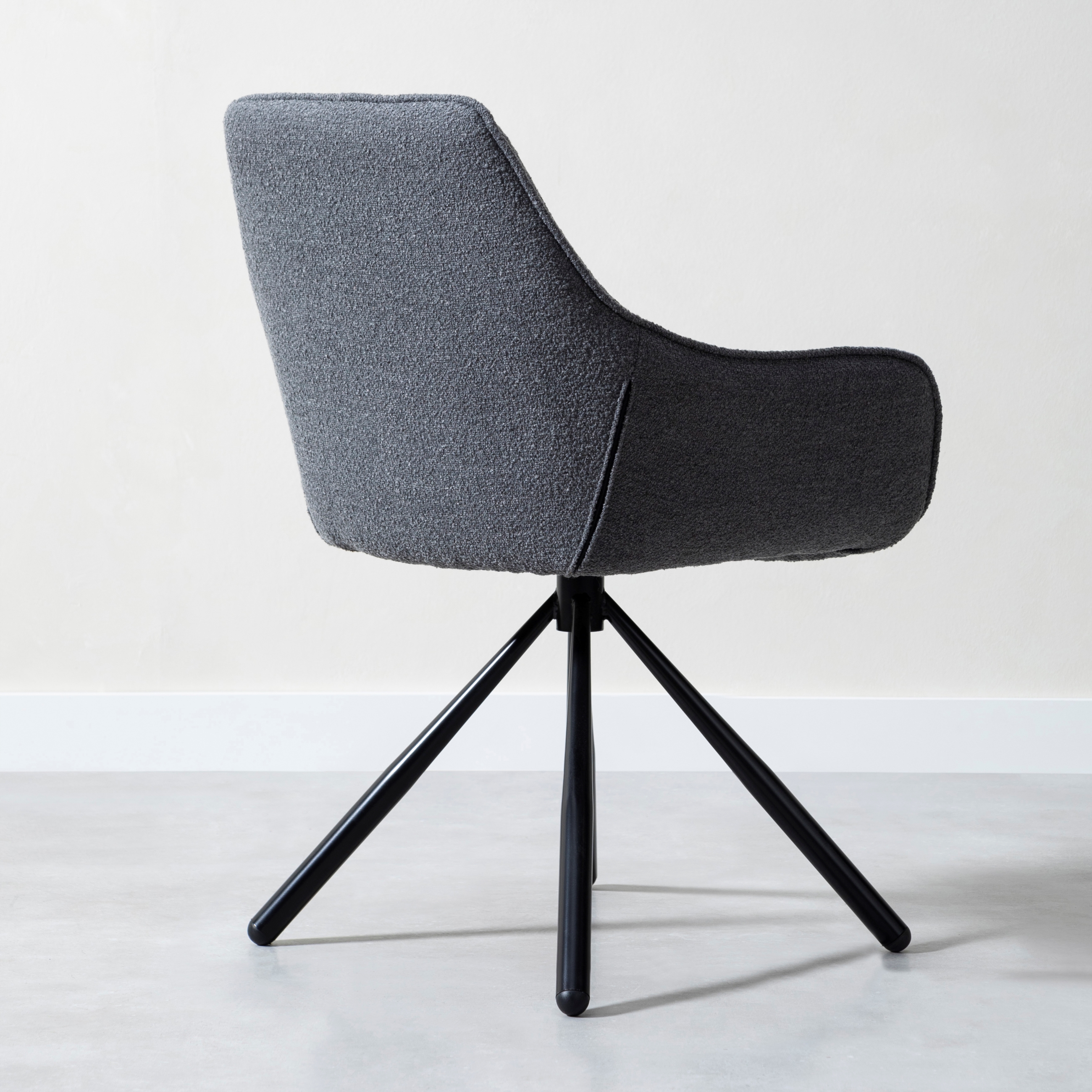 BRODY KOLÇAKLI SANDALYE KOYU GRİ