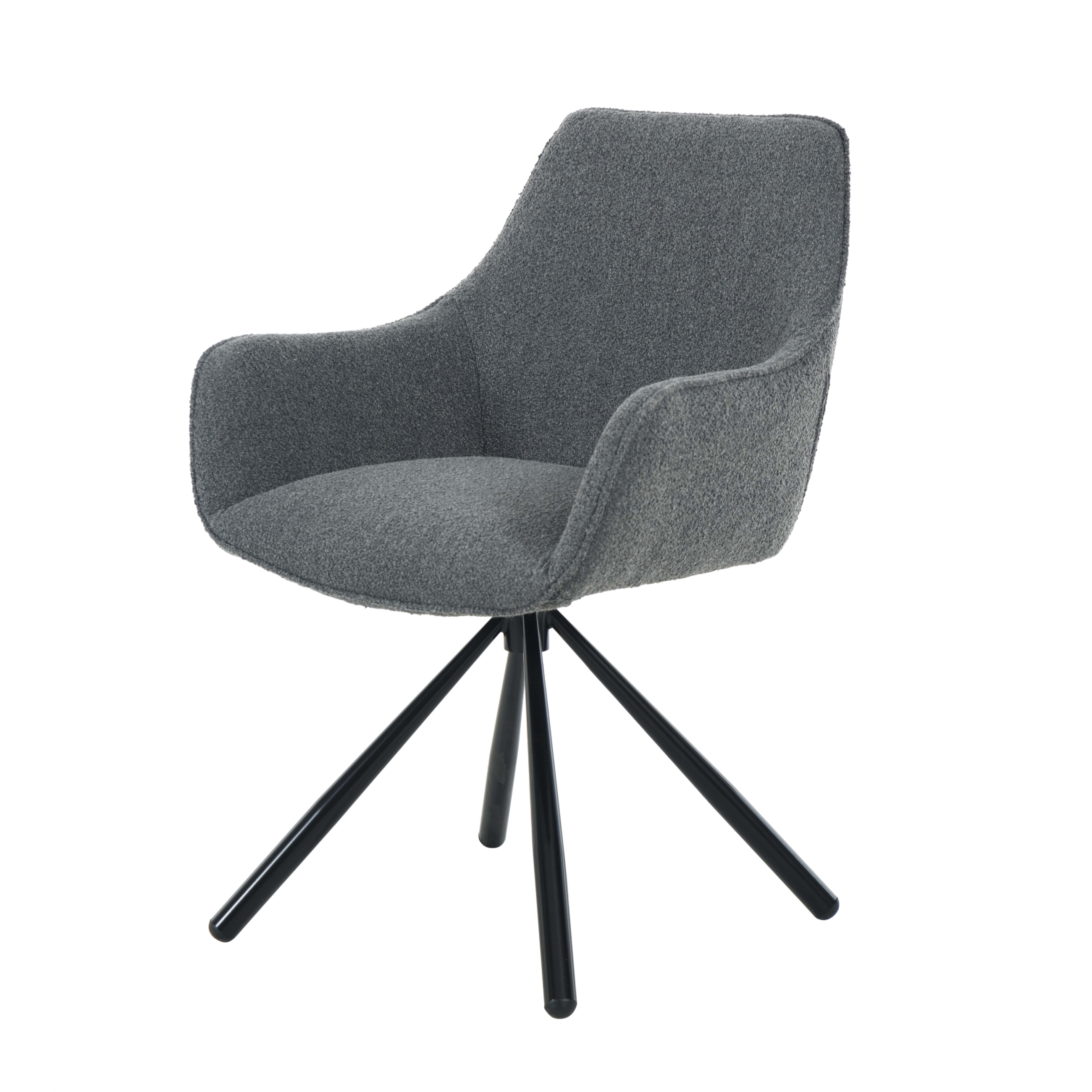 BRODY KOLÇAKLI SANDALYE KOYU GRİ