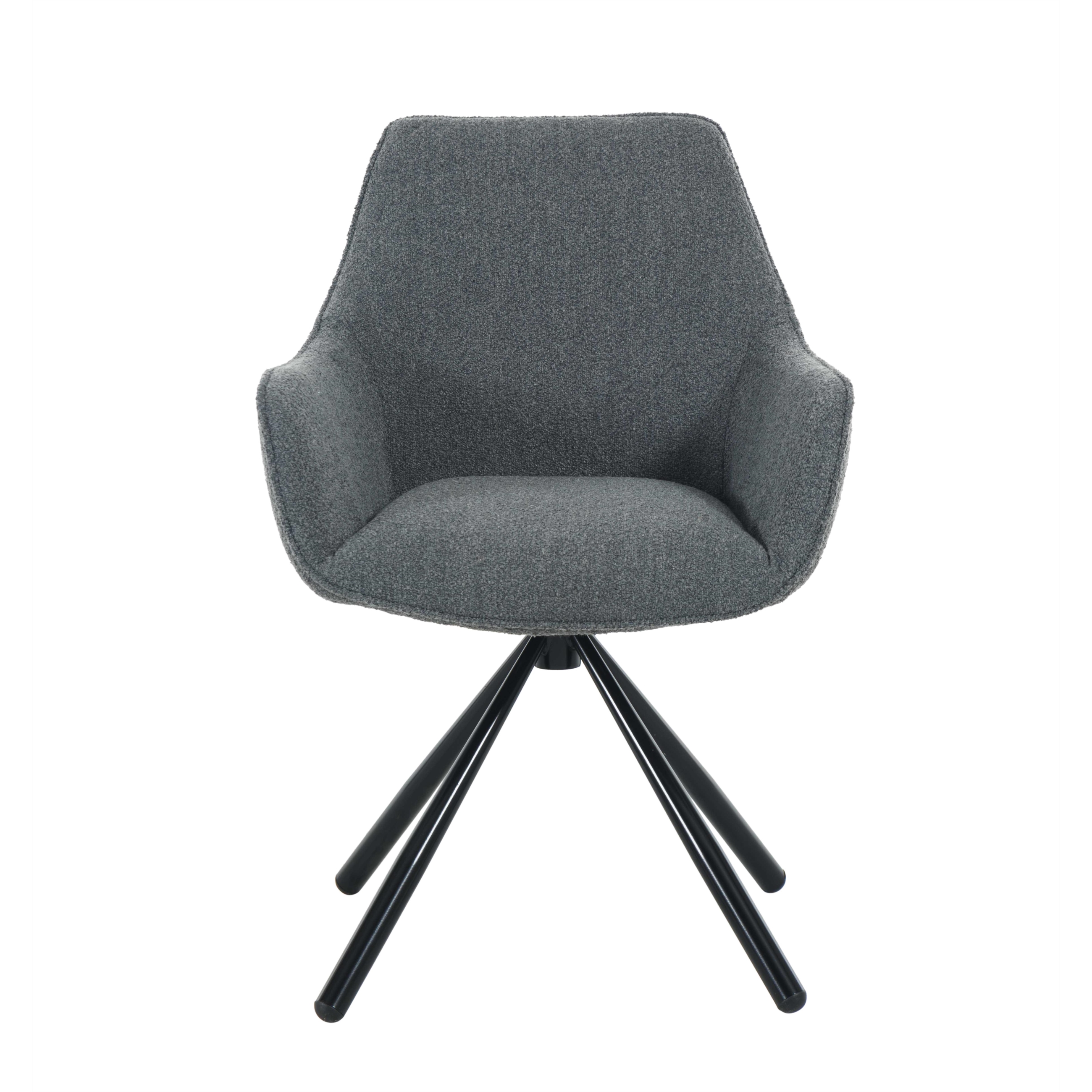 BRODY KOLÇAKLI SANDALYE KOYU GRİ