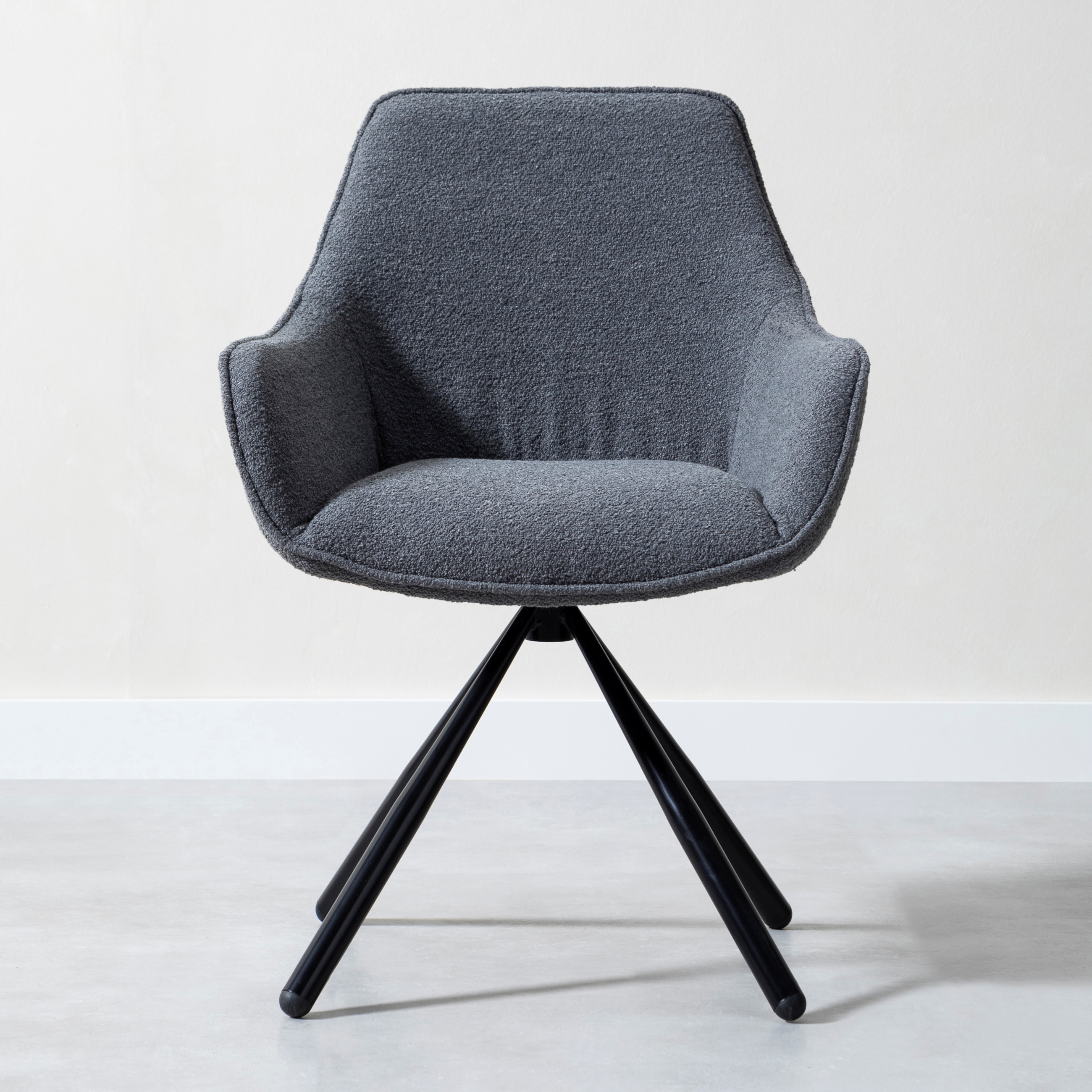 BRODY KOLÇAKLI SANDALYE KOYU GRİ