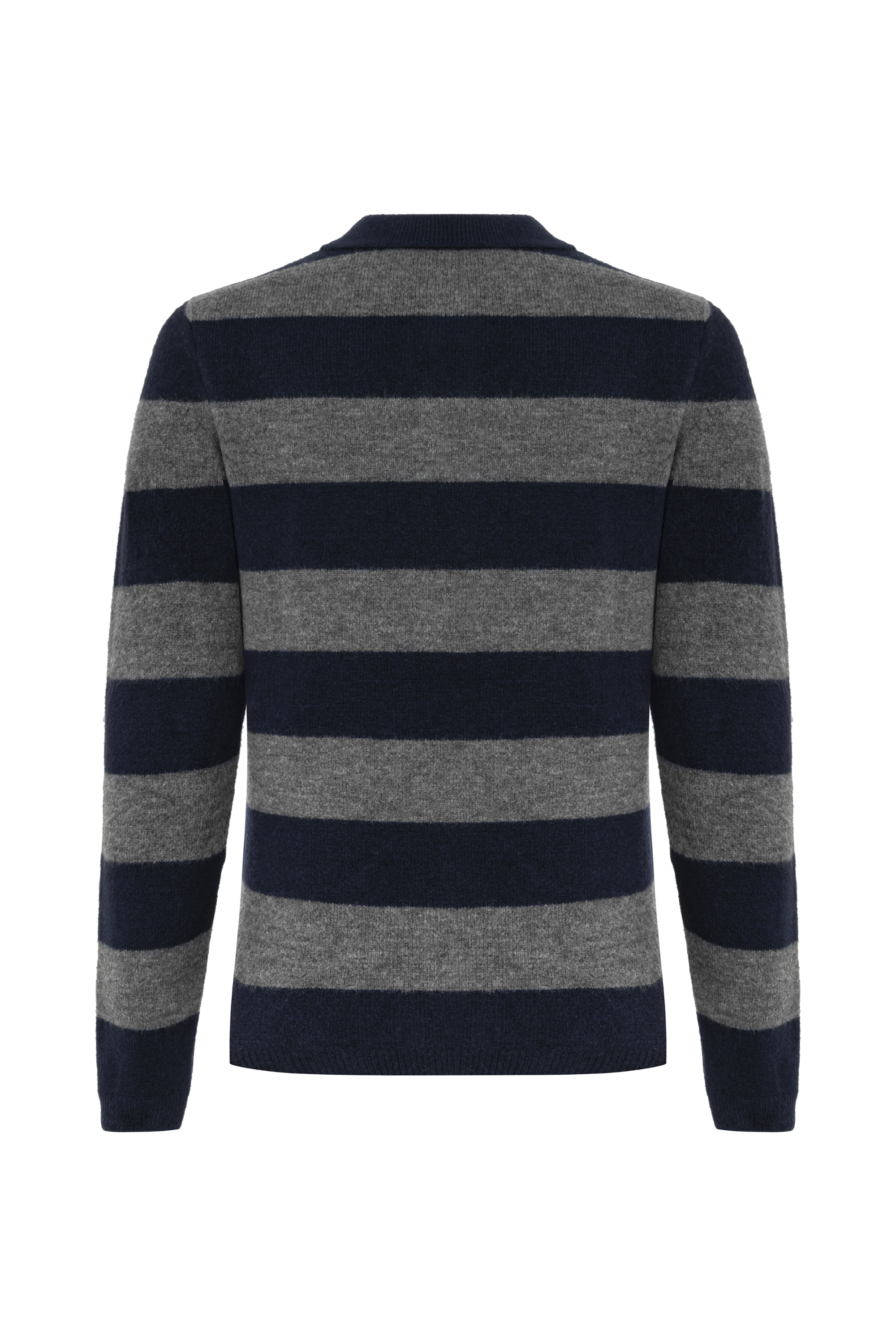 POLO YAKA ÇİZGİLİ TRİKO KAZAK