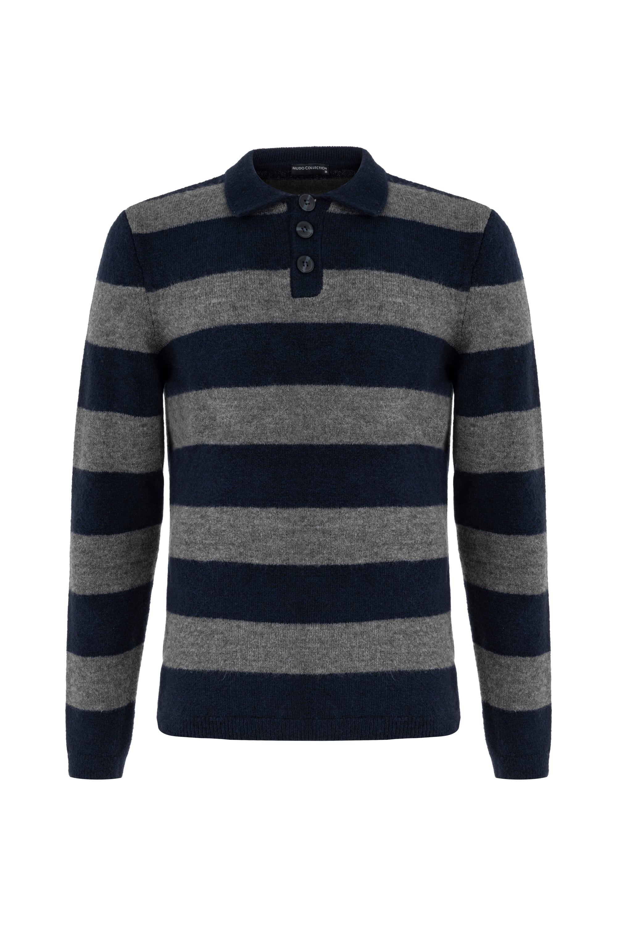 POLO YAKA ÇİZGİLİ TRİKO KAZAK