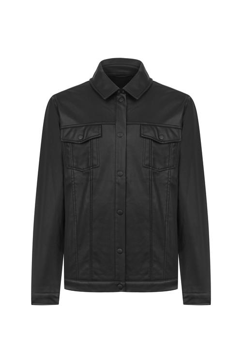  DERİ GÖRÜNÜMLÜ CEKET