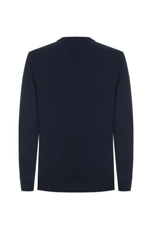  BASKILI BİSİKLET YAKA SWEATSHIRT