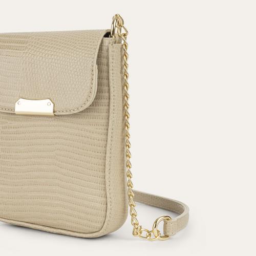  ZİNCİR ASKILI DERİ GÖRÜNÜMLÜ TELEFON ÇANTASI