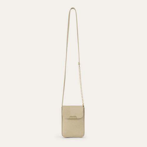  ZİNCİR ASKILI DERİ GÖRÜNÜMLÜ TELEFON ÇANTASI