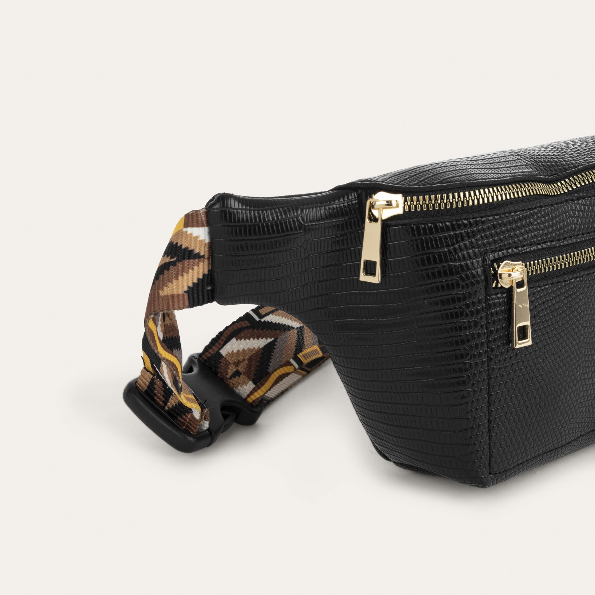 DERİ GÖRÜNÜMLÜ BEL ÇANTASI