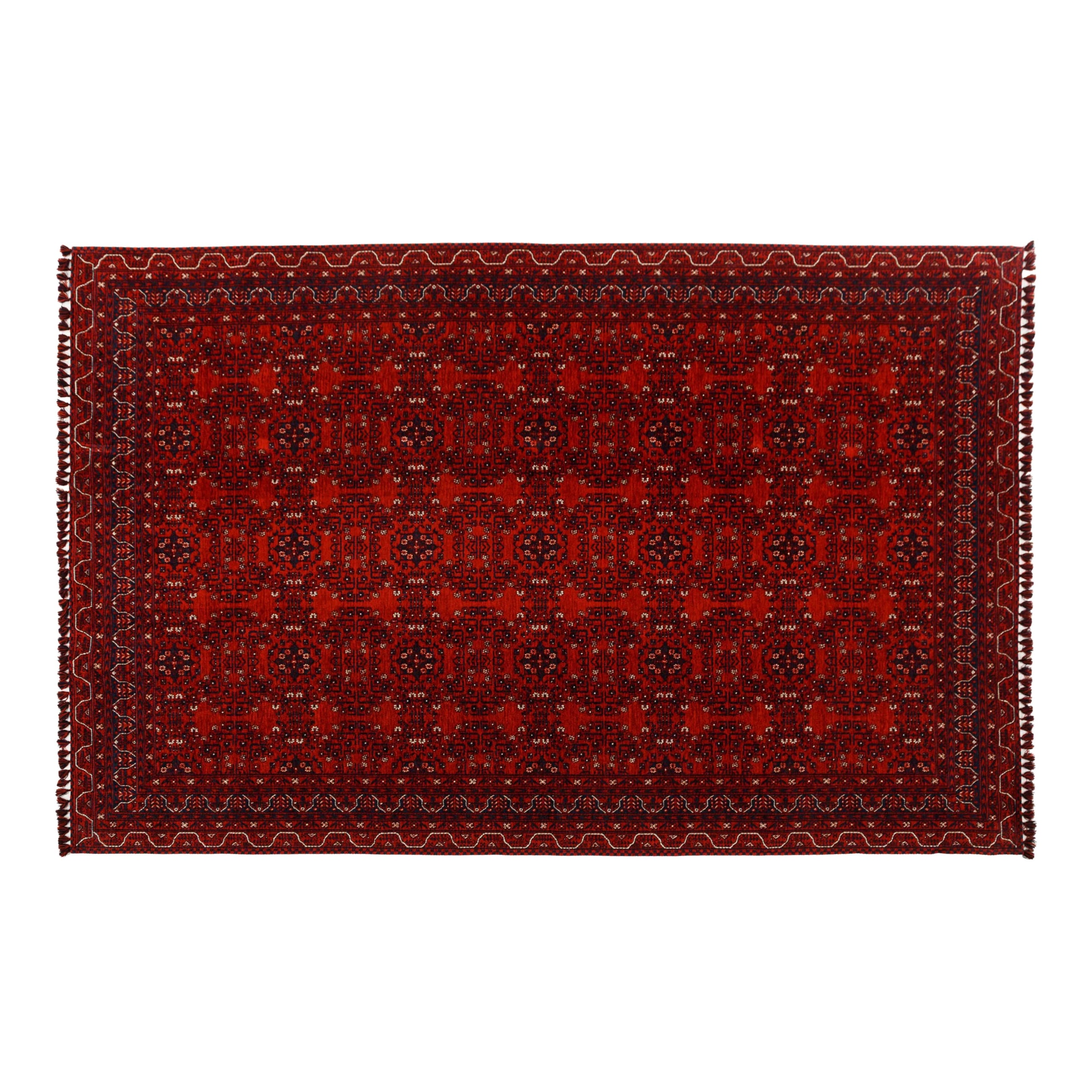 JINA BOLD HALI KIRMIZI LACİVERT 200X300