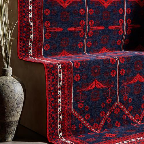  JINA HALI KIRMIZI LACİVERT 200X300