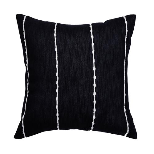 AVA ÇİZGİLİ KIRLENT SİYAH 50X50