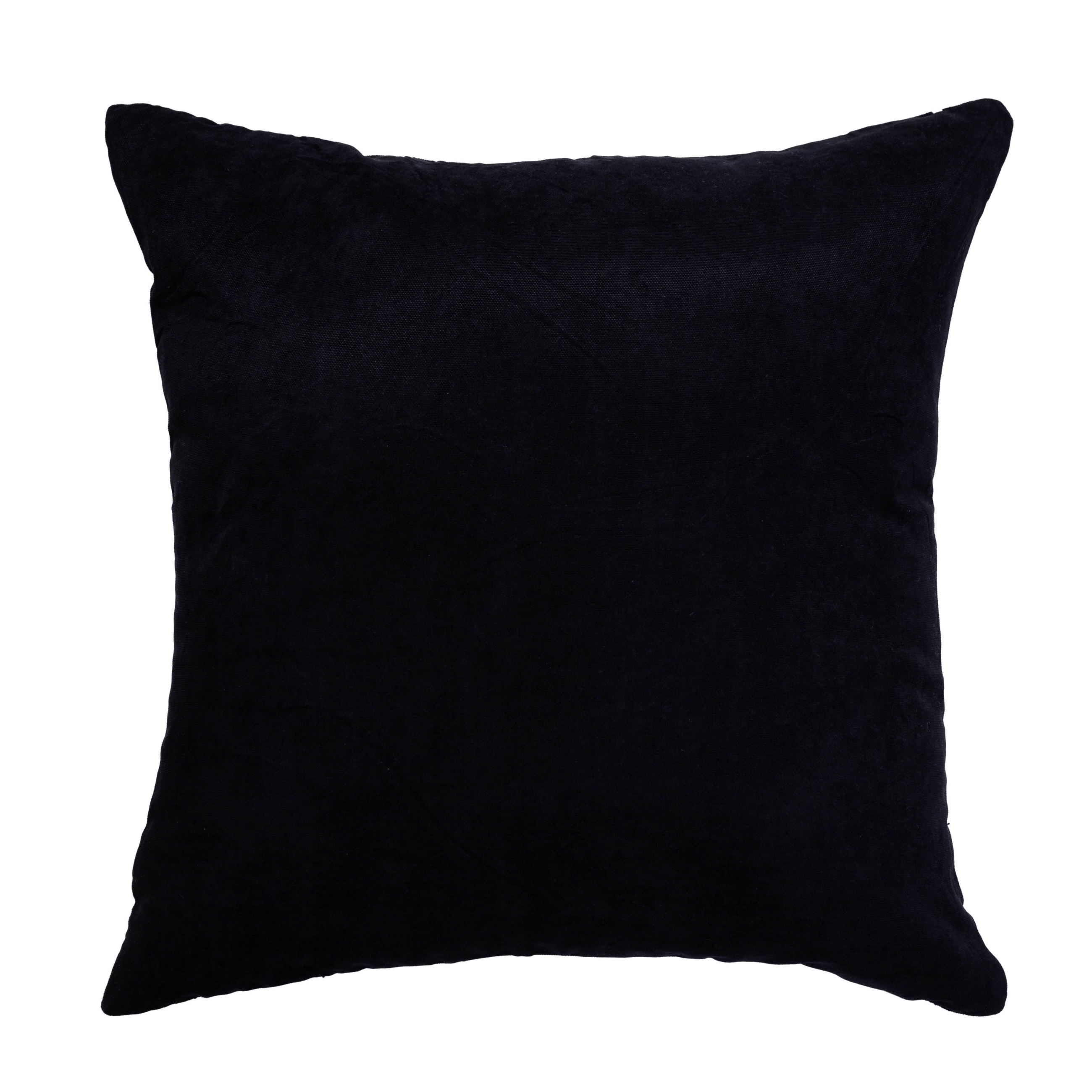 AVA ÇİZGİLİ KIRLENT SİYAH 50X50