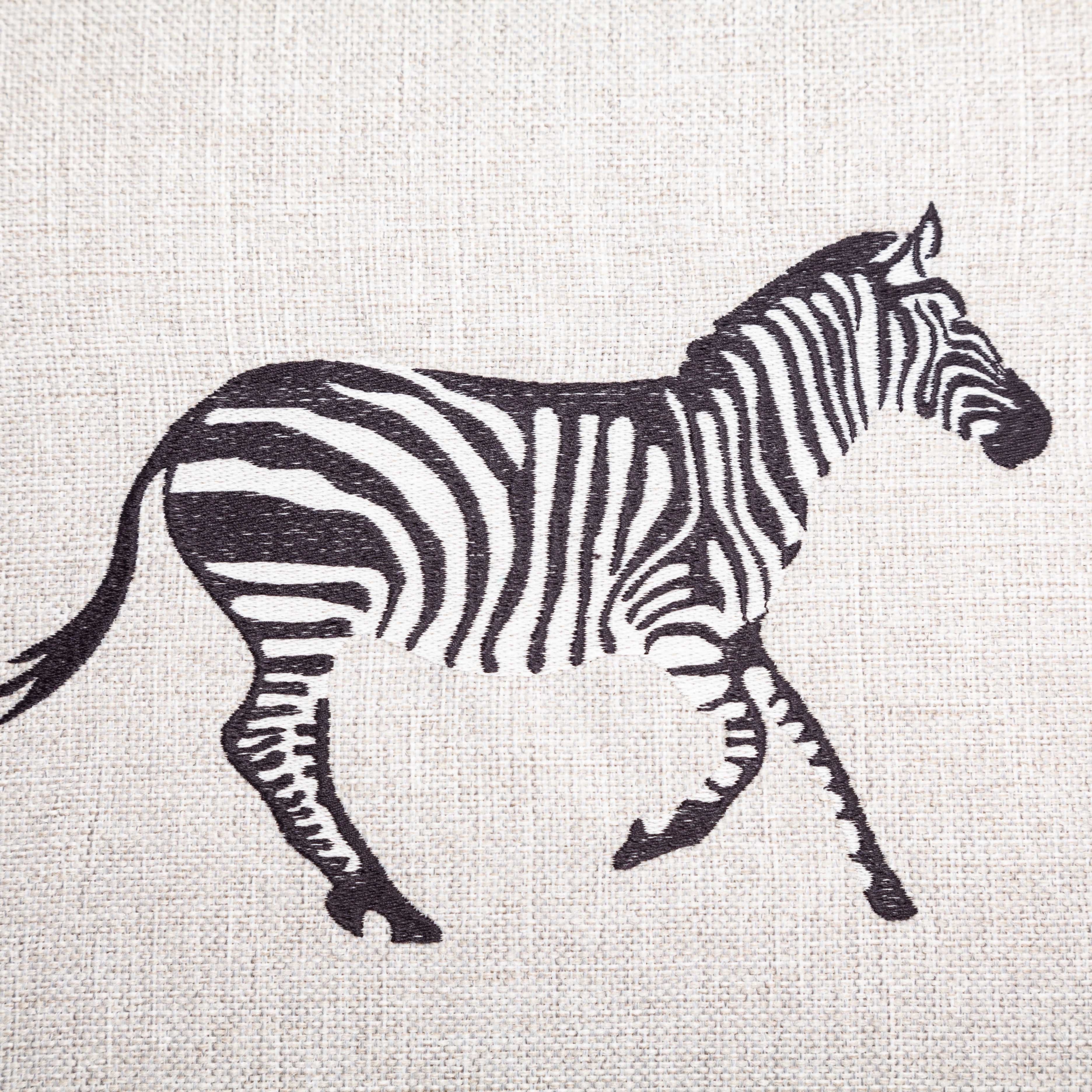 WILD ZEBRA KIRLENT GRİ 43X43