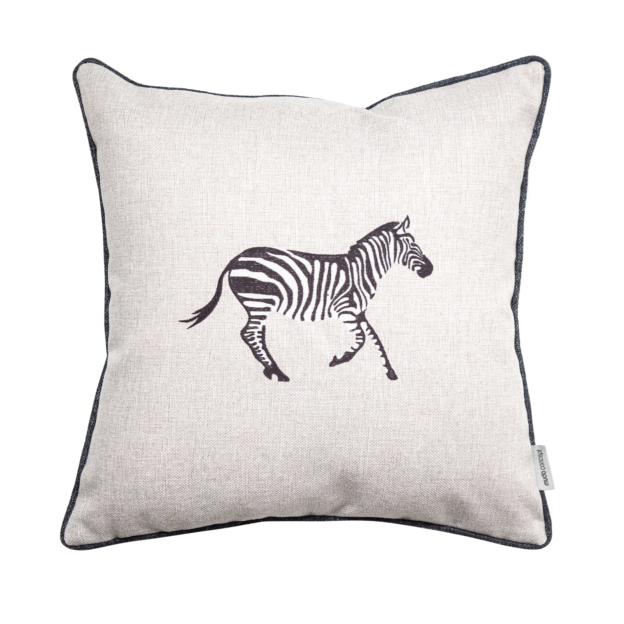 WILD ZEBRA KIRLENT GRİ 43X43