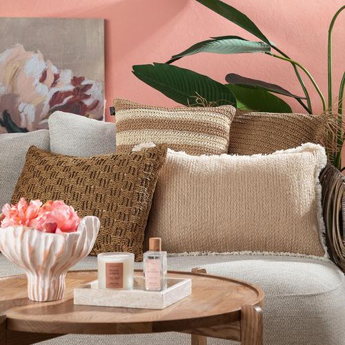  VERA LINES JÜT KIRLENT NATUREL BEJ 45x45