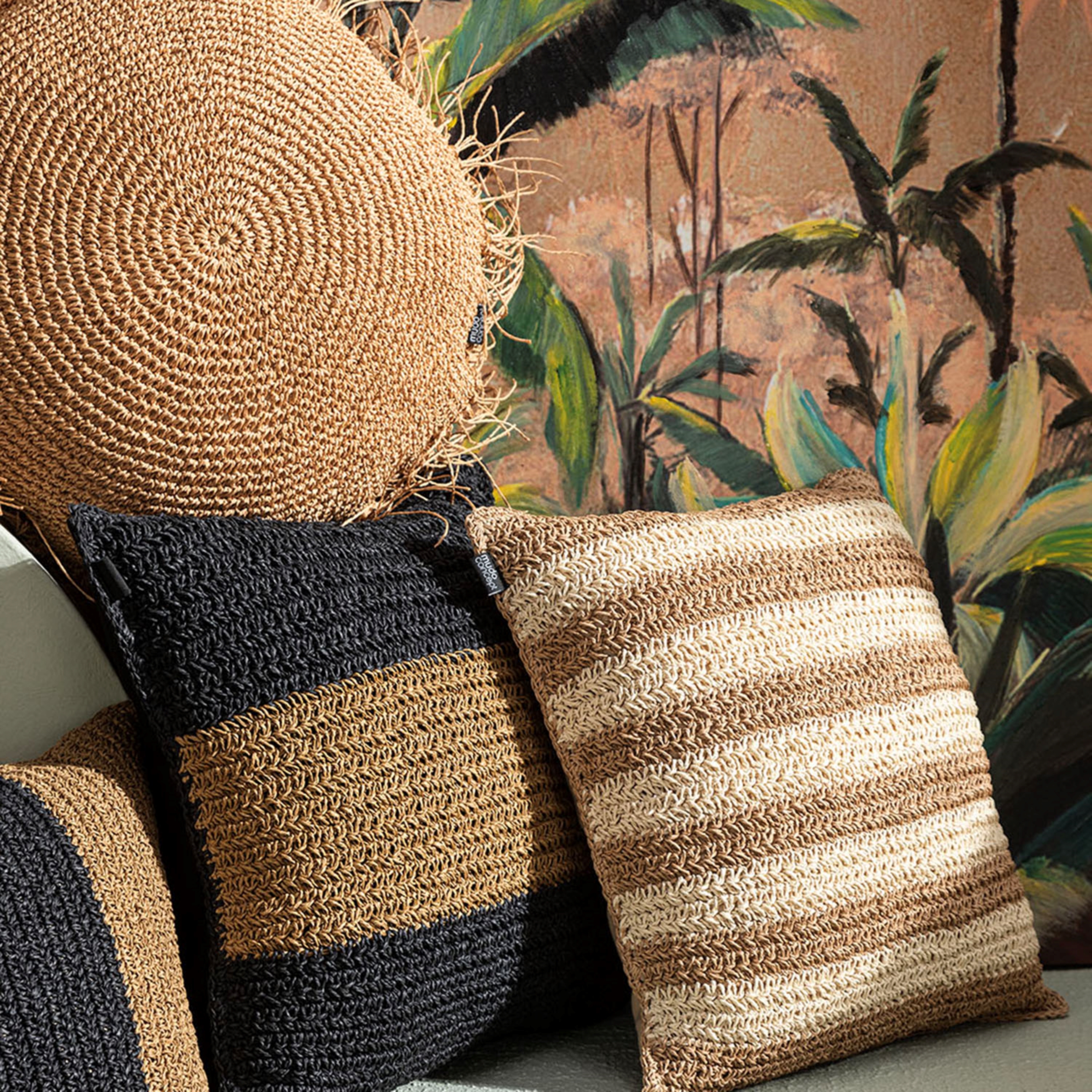 VERA LINES JÜT KIRLENT NATUREL BEJ 45x45