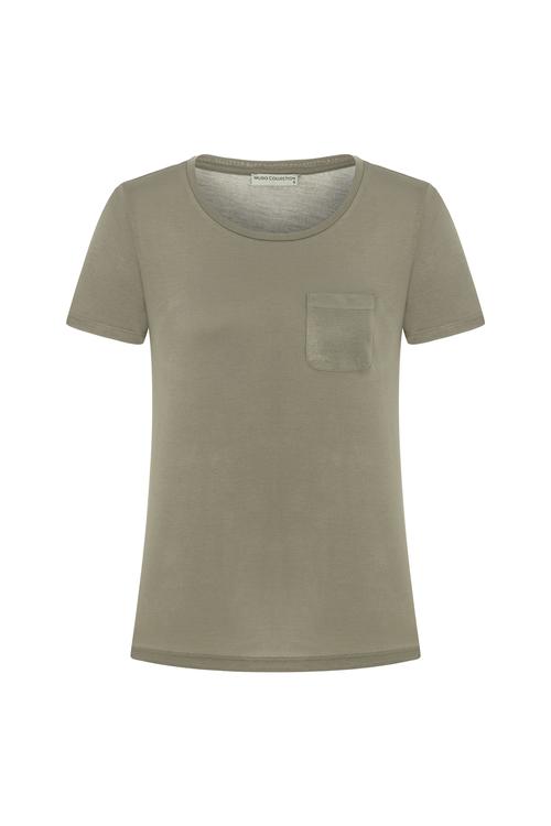  KISA KOLLU VİSKON T-SHIRT