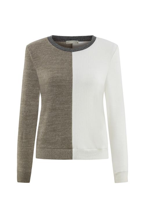  RENK BLOKLU BİSİKLET YAKA SWEATSHIRT