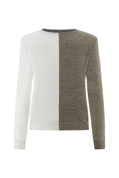  RENK BLOKLU BİSİKLET YAKA SWEATSHIRT