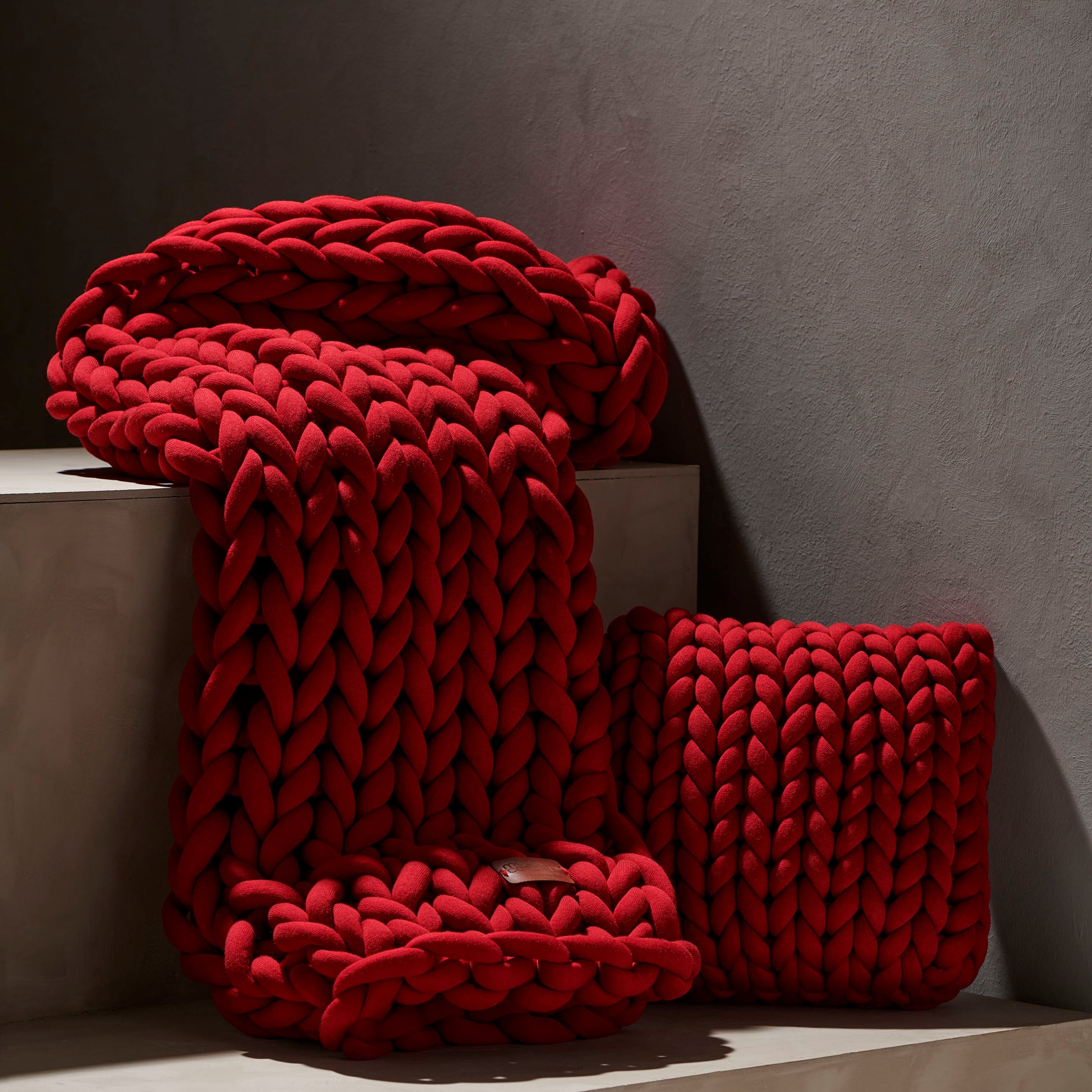 ABELLA KOLTUK ŞALI KIRMIZI 120X180